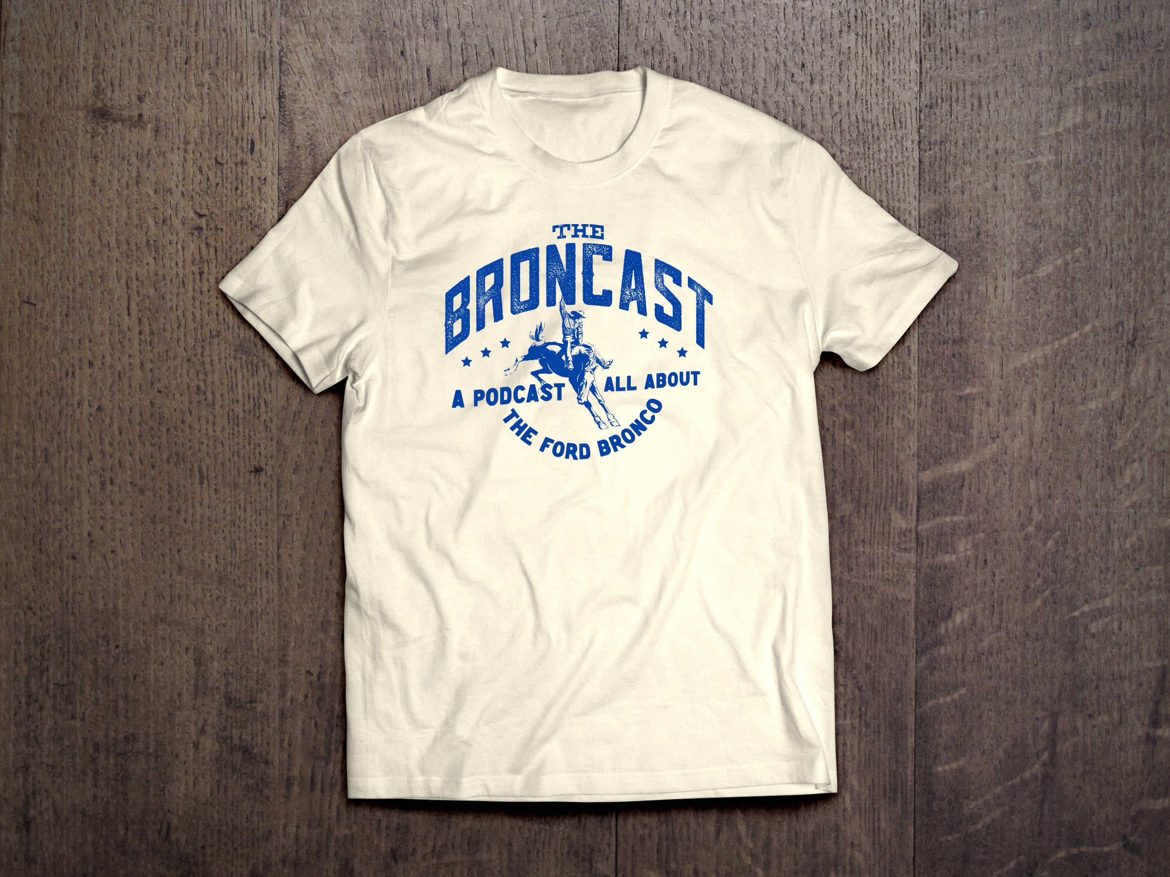 white bronco t shirt