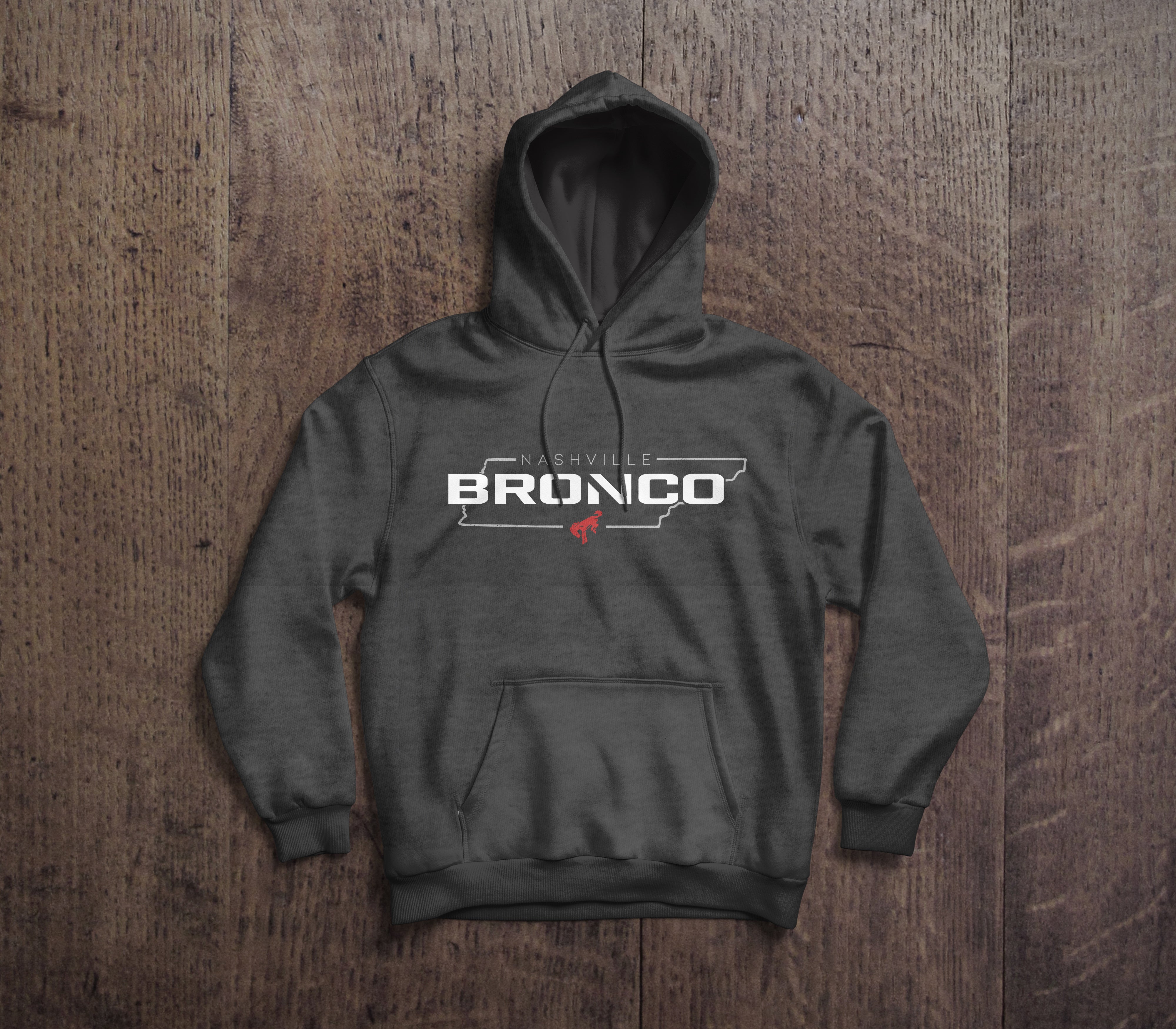 Goats Trail Ford Bronco Hoodie - Premium Quality Charcoal / Medium